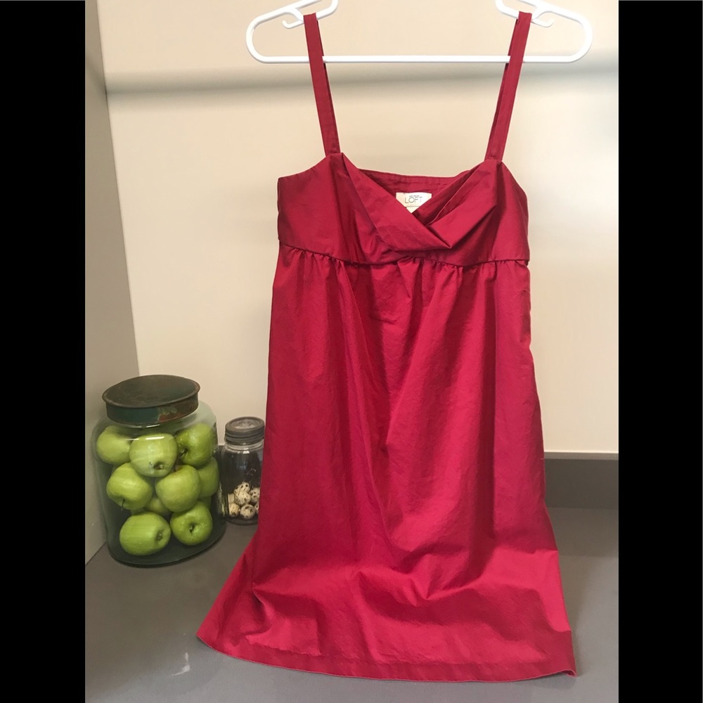 Ann Taylor Loft Red Sundress